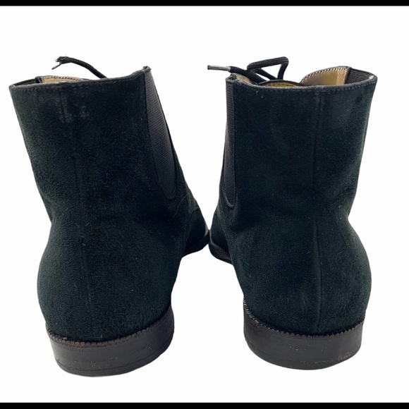 Salvatore Ferragamo Black Suede Lace Up Boots - Picture 3 of 8